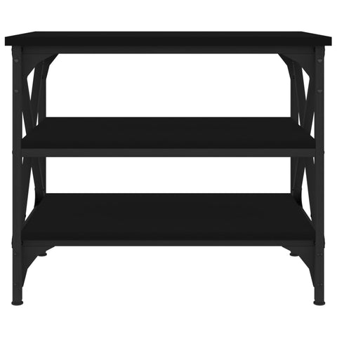 vidaXL Side Table Black 55x38x45 cm Engineered Wood