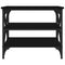 vidaXL Side Table Black 55x38x45 cm Engineered Wood