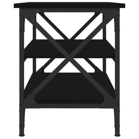 vidaXL Side Table Black 55x38x45 cm Engineered Wood