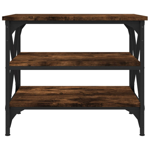 vidaXL Side Table Smoked Oak 55x38x45 cm Engineered Wood