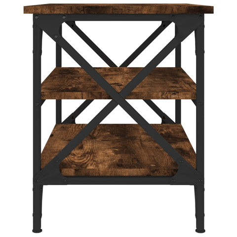 vidaXL Side Table Smoked Oak 55x38x45 cm Engineered Wood