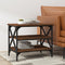 vidaXL Side Table Brown Oak 55x38x45 cm Engineered Wood