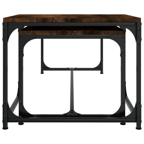 vidaXL Coffee Tables 2 pcs Smoked Oak Engineered Wood