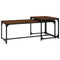 vidaXL Coffee Tables 2 pcs Brown Oak Engineered Wood