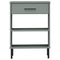 vidaXL Console Cabinet with Metal Legs Grey Solid Wood Pine OSLO