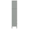 vidaXL Bookcase with 2 Drawers Grey 60x35x180 cm Solid Wood OSLO