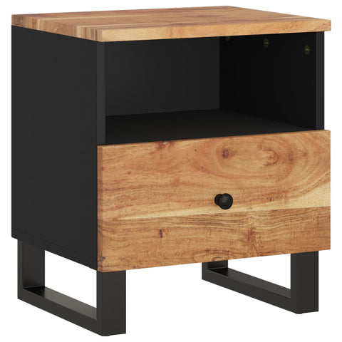 vidaXL Bedside Cabinet Solid Wood Acacia&Engineered Wood