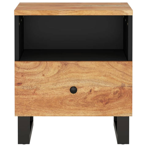 vidaXL Bedside Cabinet Solid Wood Acacia&Engineered Wood