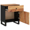 vidaXL Bedside Cabinet 50x33x60 cm Solid Wood Acacia&Engineered Wood