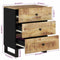 vidaXL Bedside Cabinet 50x33x62 cm Solid Wood Mango&Engineered Wood