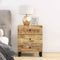 vidaXL Bedside Cabinet 50x33x62 cm Solid Wood Mango&Engineered Wood