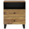 vidaXL Bedside Cabinet 50x33x62 cm Solid Wood Mango&Engineered Wood