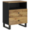 vidaXL Bedside Cabinet 50x33x62 cm Solid Wood Mango&Engineered Wood