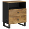 vidaXL Bedside Cabinet 50x33x62 cm Solid Wood Mango&Engineered Wood