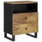 vidaXL Bedside Cabinet 50x33x62 cm Solid Wood Mango&Engineered Wood