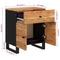 vidaXL Bedside Cabinet 50x33x60 cm Solid Wood Acacia&Engineered Wood