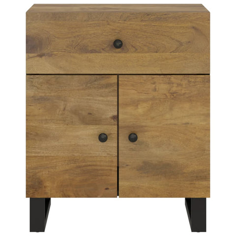 vidaXL Bedside Cabinet 50x33x60 cm Solid Wood Mango&Engineered Wood
