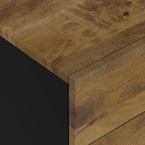 vidaXL Bedside Cabinet 50x33x60 cm Solid Wood Mango&Engineered Wood