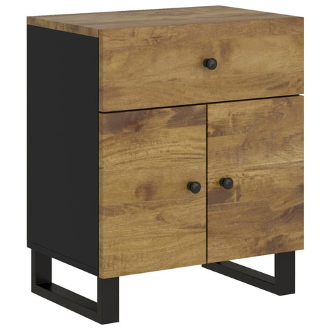 vidaXL Bedside Cabinet 50x33x60 cm Solid Wood Mango&Engineered Wood