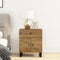 vidaXL Bedside Cabinet 50x33x60 cm Solid Wood Mango&Engineered Wood