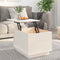 vidaXL Coffee Table White 40x50x35 cm Solid Wood Pine