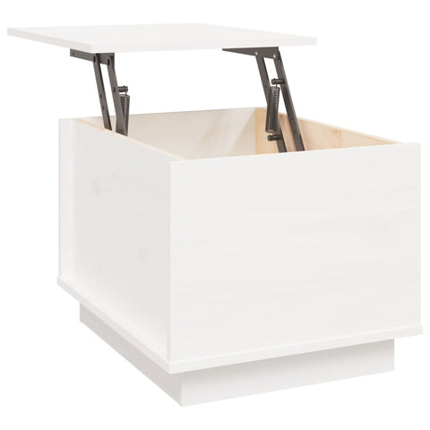 vidaXL Coffee Table White 40x50x35 cm Solid Wood Pine