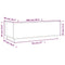 vidaXL Coffee Table 100x50x35 cm Solid Wood Pine
