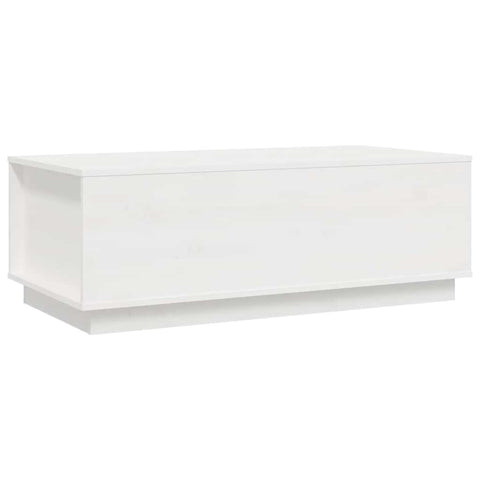 vidaXL Coffee Table White 100x50x35 cm Solid Wood Pine