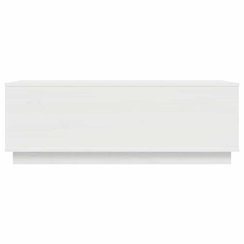 vidaXL Coffee Table White 100x50x35 cm Solid Wood Pine
