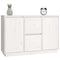 vidaXL Sideboard White 111x34x75 cm Solid Wood Pine