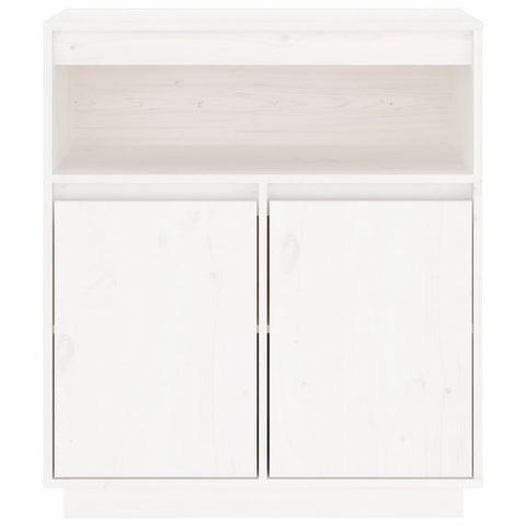 vidaXL Sideboard White 70x34x80 cm Solid Wood Pine
