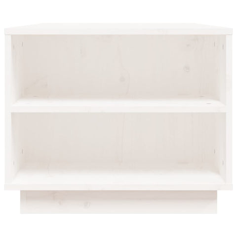 vidaXL Coffee Table White 90x49x40.5 cm Solid Wood Pine