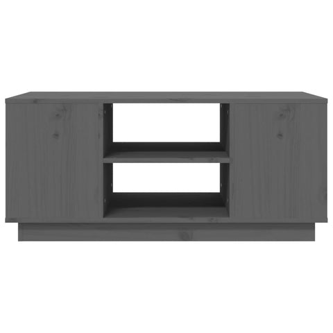 vidaXL Coffee Table Grey 90x49x40.5 cm Solid Wood Pine