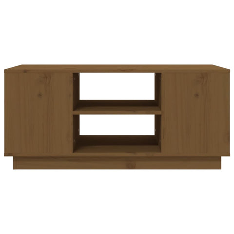 vidaXL Coffee Table Honey Brown 90x49x40.5 cm Solid Wood Pine