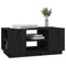 vidaXL Coffee Table Black 90x49x40.5 cm Solid Wood Pine