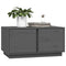 vidaXL Coffee Table Grey 80x50x40 cm Solid Wood Pine