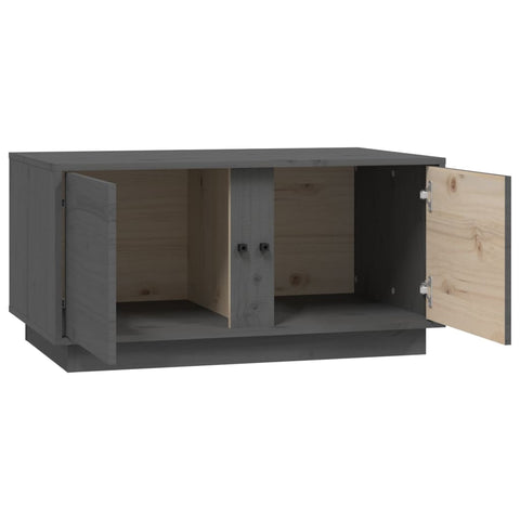 vidaXL Coffee Table Grey 80x50x40 cm Solid Wood Pine
