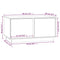 vidaXL Coffee Table Grey 80x50x40 cm Solid Wood Pine