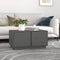vidaXL Coffee Table Grey 80x50x40 cm Solid Wood Pine