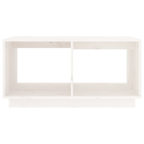 vidaXL Coffee Table White 80x50x40 cm Solid Wood Pine