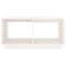 vidaXL Coffee Table White 80x50x40 cm Solid Wood Pine