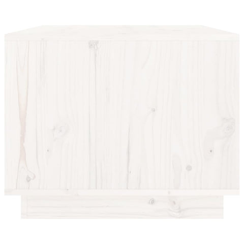 vidaXL Coffee Table White 80x50x40 cm Solid Wood Pine