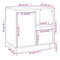 vidaXL Bedside Cabinet 50x34x50 cm Solid Wood Pine
