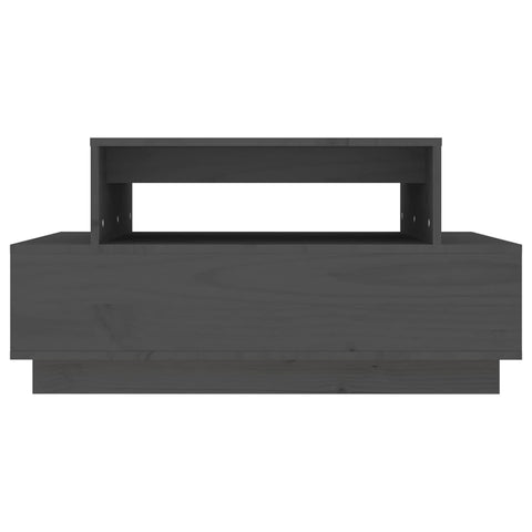 vidaXL Coffee Table Grey 80x55x40.5 cm Solid Wood Pine