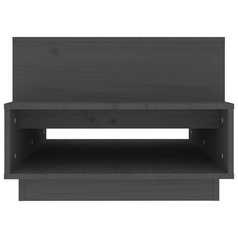 vidaXL Coffee Table Grey 80x55x40.5 cm Solid Wood Pine