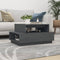 vidaXL Coffee Table Grey 80x55x40.5 cm Solid Wood Pine