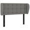 vidaXL Headboard with Ears Dark Grey 103x23x78/88 cm Fabric