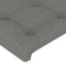 vidaXL Headboard with Ears Dark Grey 103x23x78/88 cm Fabric