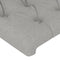 vidaXL LED Headboard Light Grey 100x7x78/88 cm Fabric