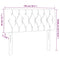 vidaXL LED Headboard Light Grey 100x7x78/88 cm Fabric